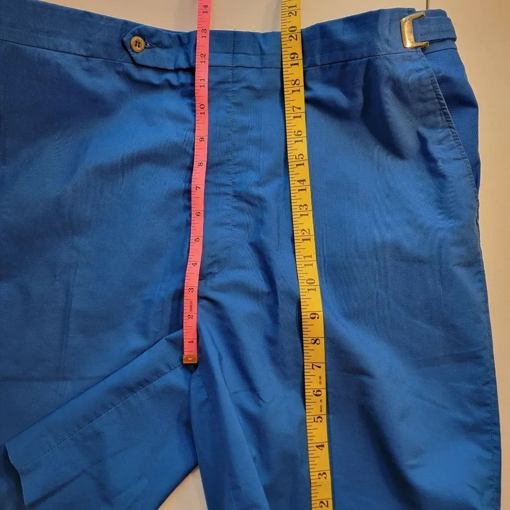 Divots Golf Shorts‎ Men 40 Blue Adjustable Waistband Blue 9 inch